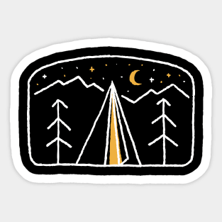 Night Camp Sticker